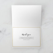 Troost bij het verlies van huisdieren Foto Elegant Bedankkaart (Binnen)