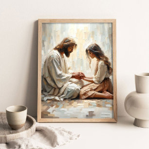 Troost in Hem, Moderne Christelijke Kunst, Jezus e Poster