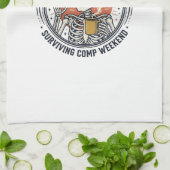 Troost Vader Overlevende Comp Weekend Skelet Shirt Theedoek (Gevouwen)