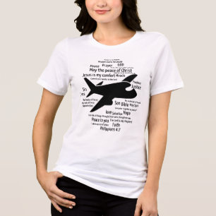 Troost voor een vliegtuigongeluk Filippenzen 4:7 Tri-Blend Shirt