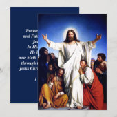 Trooster. Kunst Paasreligieus Kaart (Voorkant / Achterkant)