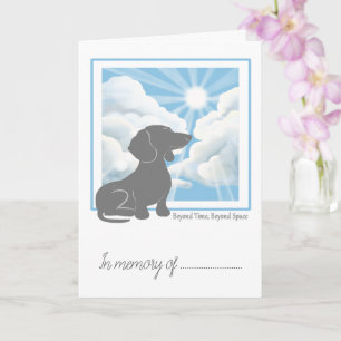 Troostkaart bij verlies van huisdier - Dachshund Kaart