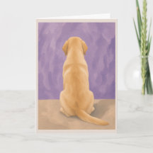 Troostkaart voor gele labrador huisdier