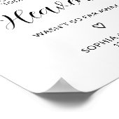 Troostminimalistische trouwfeestcadeaus poster (Hoek)