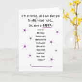 Trop Broke pour les cadeaux carte de voeux (Fleur jaune)