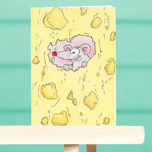 TROP CHEESY ? carte de voeux de Nicole Janes