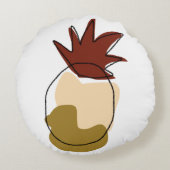 Trop Cool pour le coussin rond à l'école avec anan (Dos)