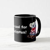 Trop cool pour l'eucalyptus | Mug koala drôle comb (Devant droit)