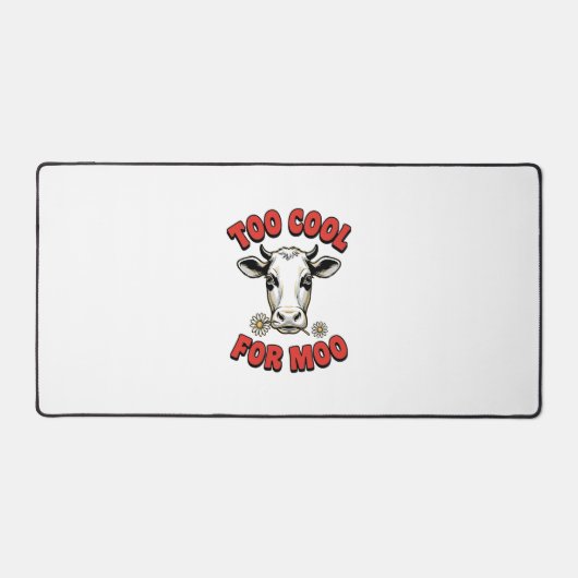 Trop Cool Pour Moo Vache Drôle Design de Chemise V (Recto)