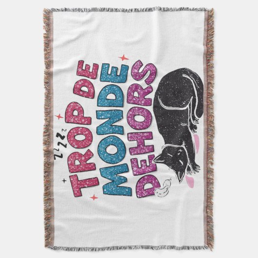 Trop de Monde Dehors - Chat Noir Couverture confor (devant Vertical)