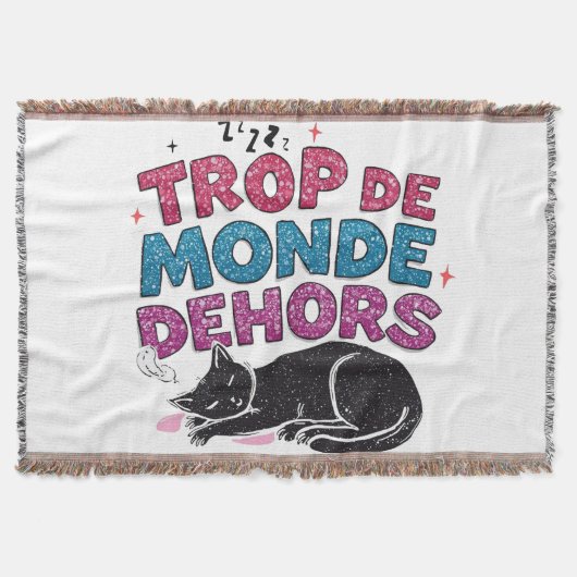 Trop de Monde Dehors - Chat Noir Couverture confor (Devant)