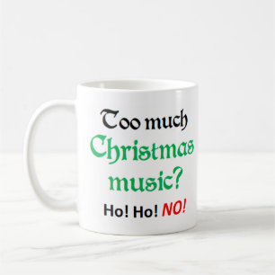 trop de noël musique café tasse