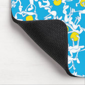 Trop de tapis de souris de Pilates, bleu (Coin)