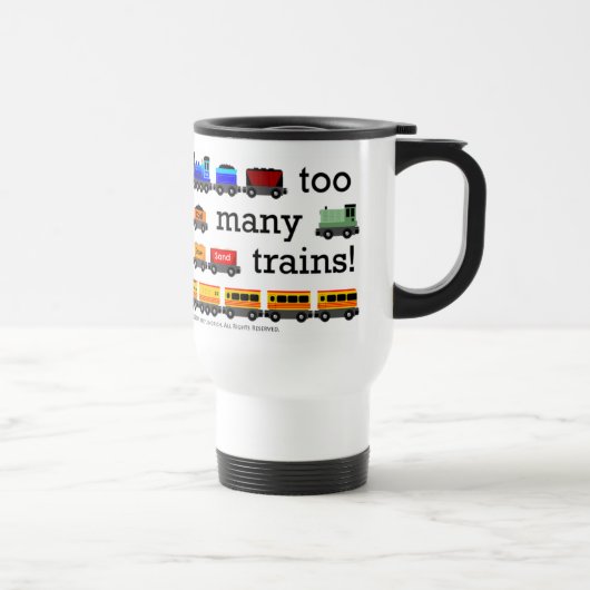 Trop de tasse de voyage de trains (Droite)