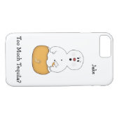 Trop de Tequila Snowman iPhone 7 Coque (Dos (Horizontal))