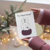 Trop de vin carte de Noël