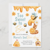 Trop doux pour être deux garçon Invitation d'anniv (Devant)