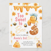 Trop doux pour être trois filles Invitation d'anni (Devant / Derrière)