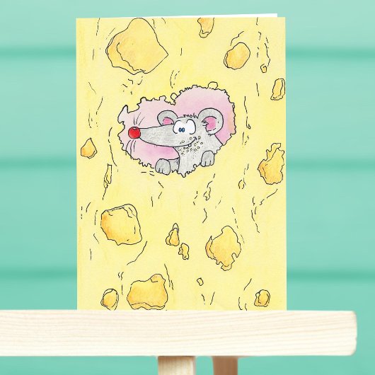 TROP FROMAGEUX? carte de vœux de Nicole Janes