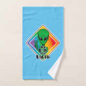 Trop gay pour la terre Drôle Alien OVNI (Serviette à main)