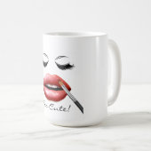 Trop mignon ! Lièvres Et Yelashes, Coffee Mug (Devant droit)