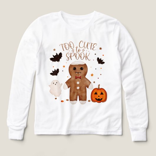 Trop mignon pour effrayer Halloween gingerbread mi (Motif recto)