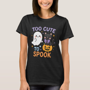 Trop mignon pour effrayer le chat fantôme T-shirt 