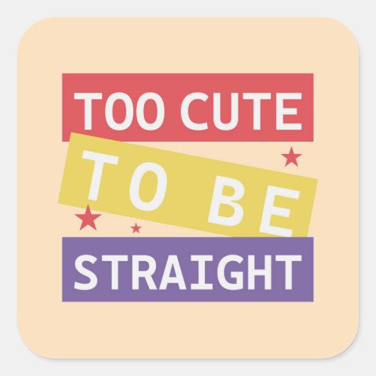 Trop mignon pour être Sticker LGBT droit (Devant)