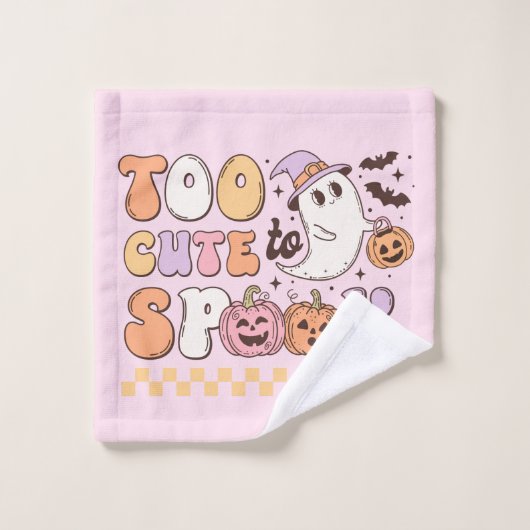 Trop mignon pour parler Halloween (Gant de toilette)