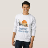 Trop mignon pour se soucier Sweatshirt (Devant entier)