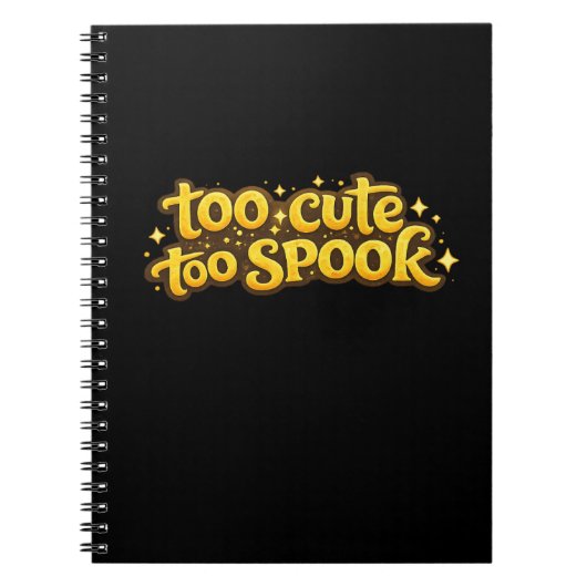 Trop Mignon Trop Effrayant Cahier Journal Hallowee (Devant)