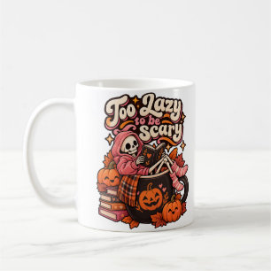 Trop paresseux pour être effrayant Mug d'Halloween