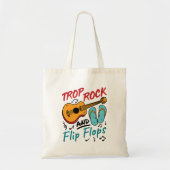 Trop Rock en Teenslippers Tote Bag (Voorkant)