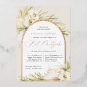  tropen | Bat Mitzvah Folie Uitnodiging (Voorkant)