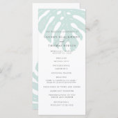 tropen dubbelzijdig bruiloft programma (Voorkant / Achterkant)