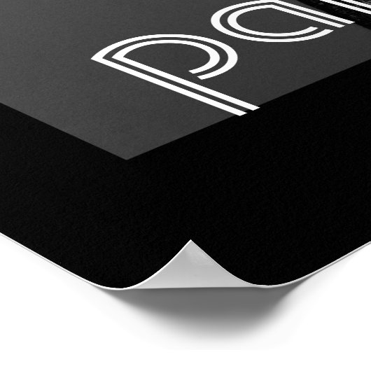 tropen poster zwarte en witte foto (Hoek)