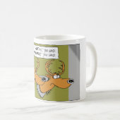 Trophée de cerfs communs "vous avez dit" la tasse (Devant droit)