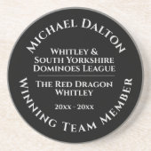 Trophée Dominoes League Dessous de verre Sandstone (Devant)