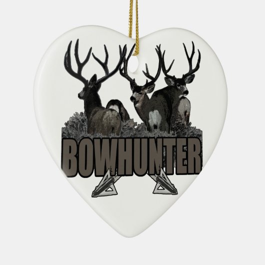 Trophy Bucks Bowhunter Keramisch Ornament (Rechts)