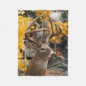Trophy Deer Fleece Deken (Voorkant)