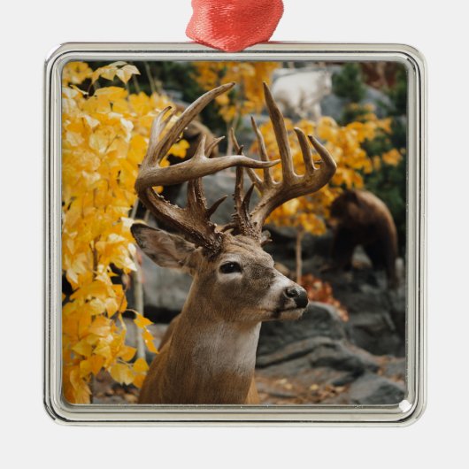 Trophy Deer Metalen Ornament (Voorkant)