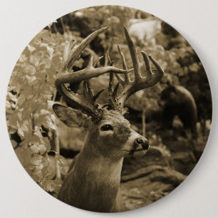Trophy Deer Ronde Button 6,0 Cm
