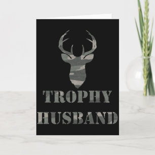 Trophy Echtgenoot Grappig Heren Cadeau T-shirt Kaart
