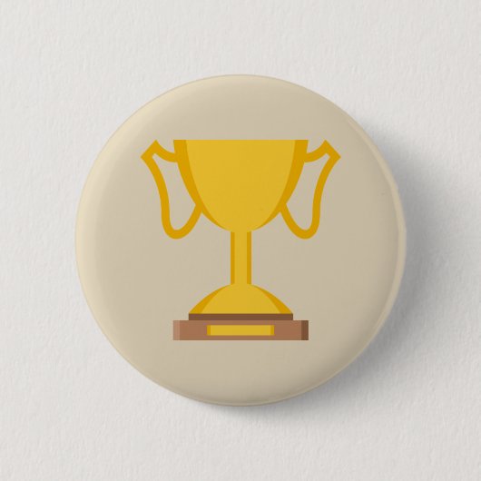 Trophy Emoji Ronde Button 5,7 Cm (Voorkant)
