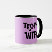 TROPHY FEMME mariage cadeau CAFÉ MUG (Devant droit)