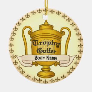 Trophy Golfer golf Keramisch Ornament