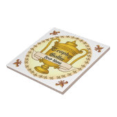 Trophy Golfer golf Tegeltje (Zijkant)