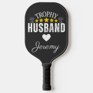 Trophy Husband: een leuke en gepersonaliseerde Pickleball Paddle