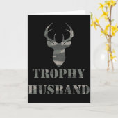 Trophy Husband Funny Mens Gift T Shirt  Kaart (Gele Bloem)