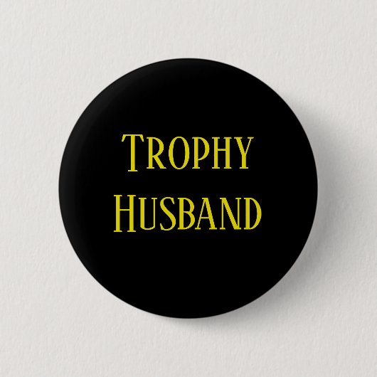 Trophy Husband kerstfeestdag cadeautjes Button (Voorkant)